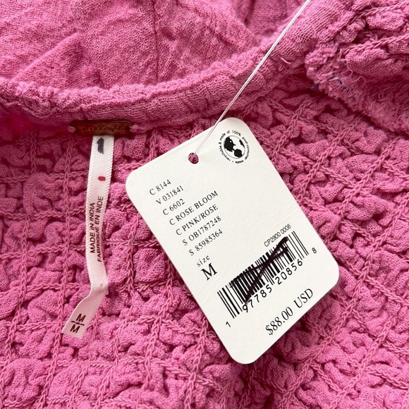 Free People What A Time Drop-Waist Mini Dress NWT Pink - Picture 15 of 16